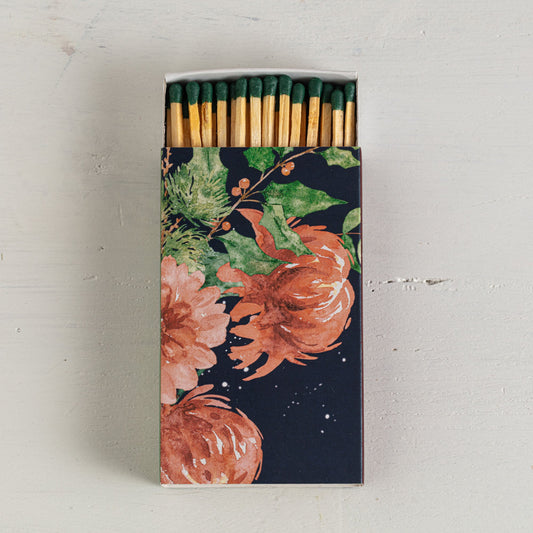 Holiday Navy Matchbox - 4"