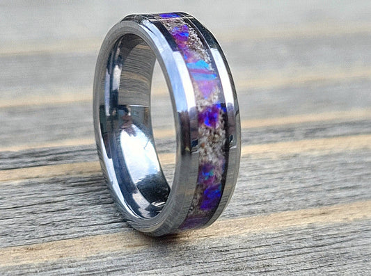 Amethyst Opal & Ashes Ring