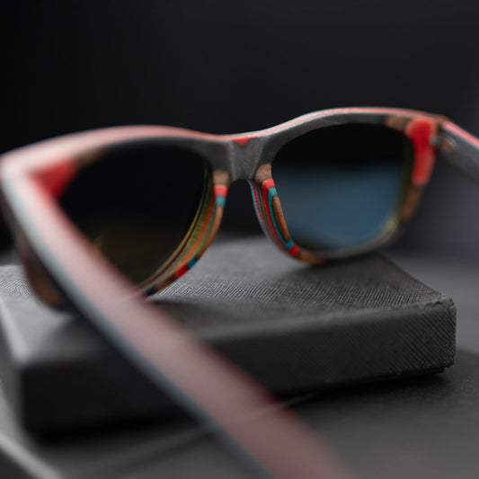 Recycled Skatedeck Ollie Black Sunglasses by WUDN