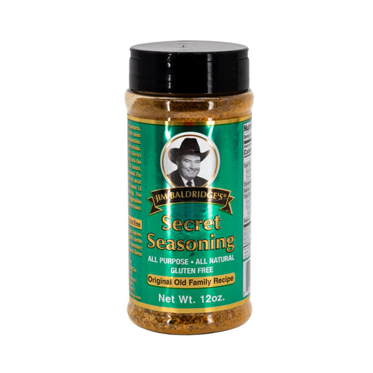 Jim Baldridge Secret Seasoning | 12 oz | Gluten Free | Baldridge Food Company