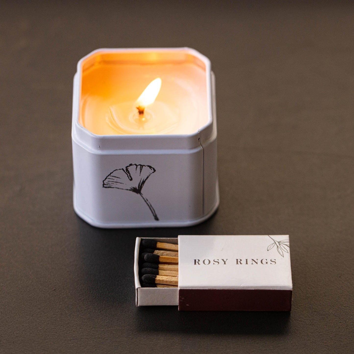 Apricot Rose Travel Tin