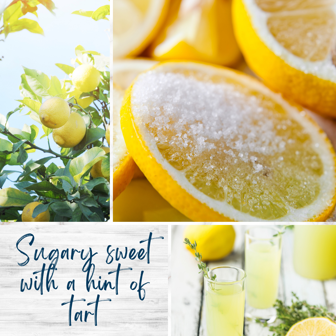 Sugared Lemons 8 oz Frosted Candle