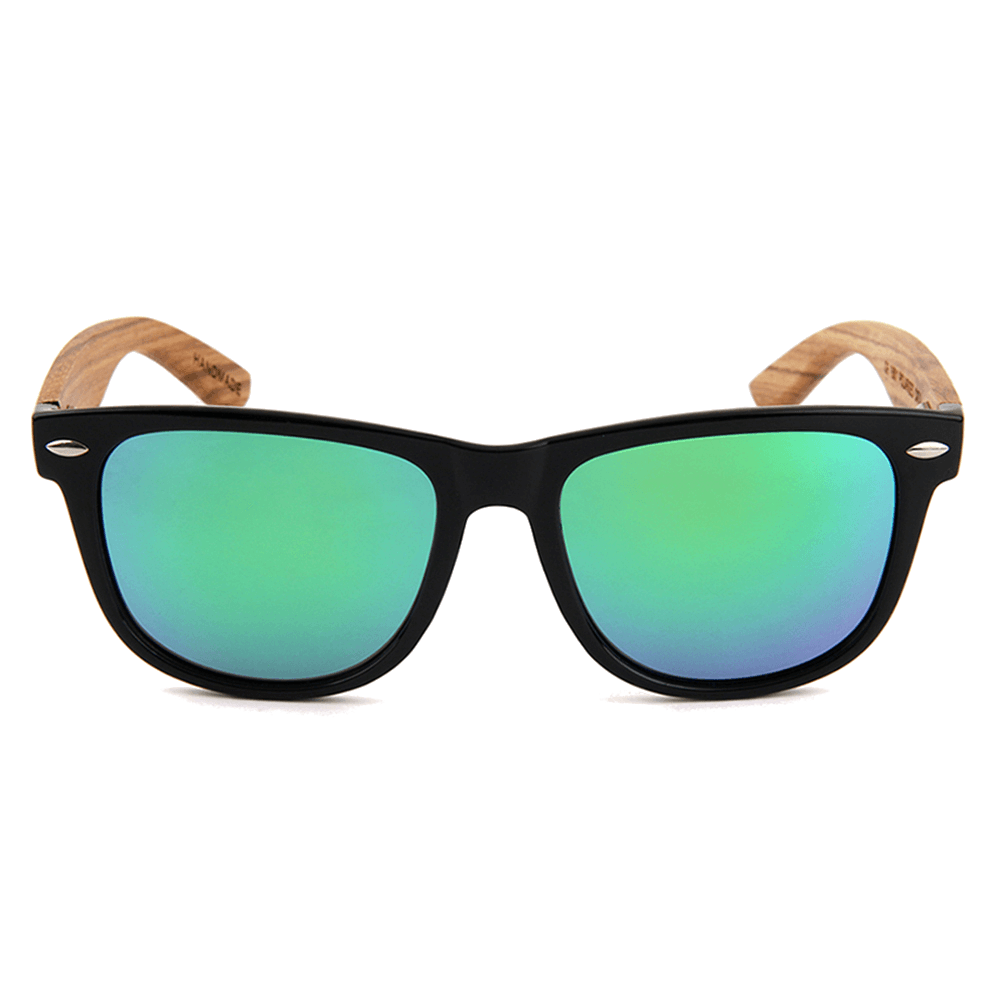 Real Zebra Wood Wanderer Sunglasses by WUDN