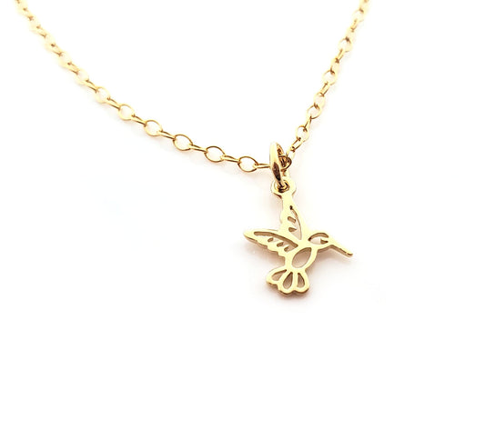 Hummingbird 14k Gold Filled Necklace
