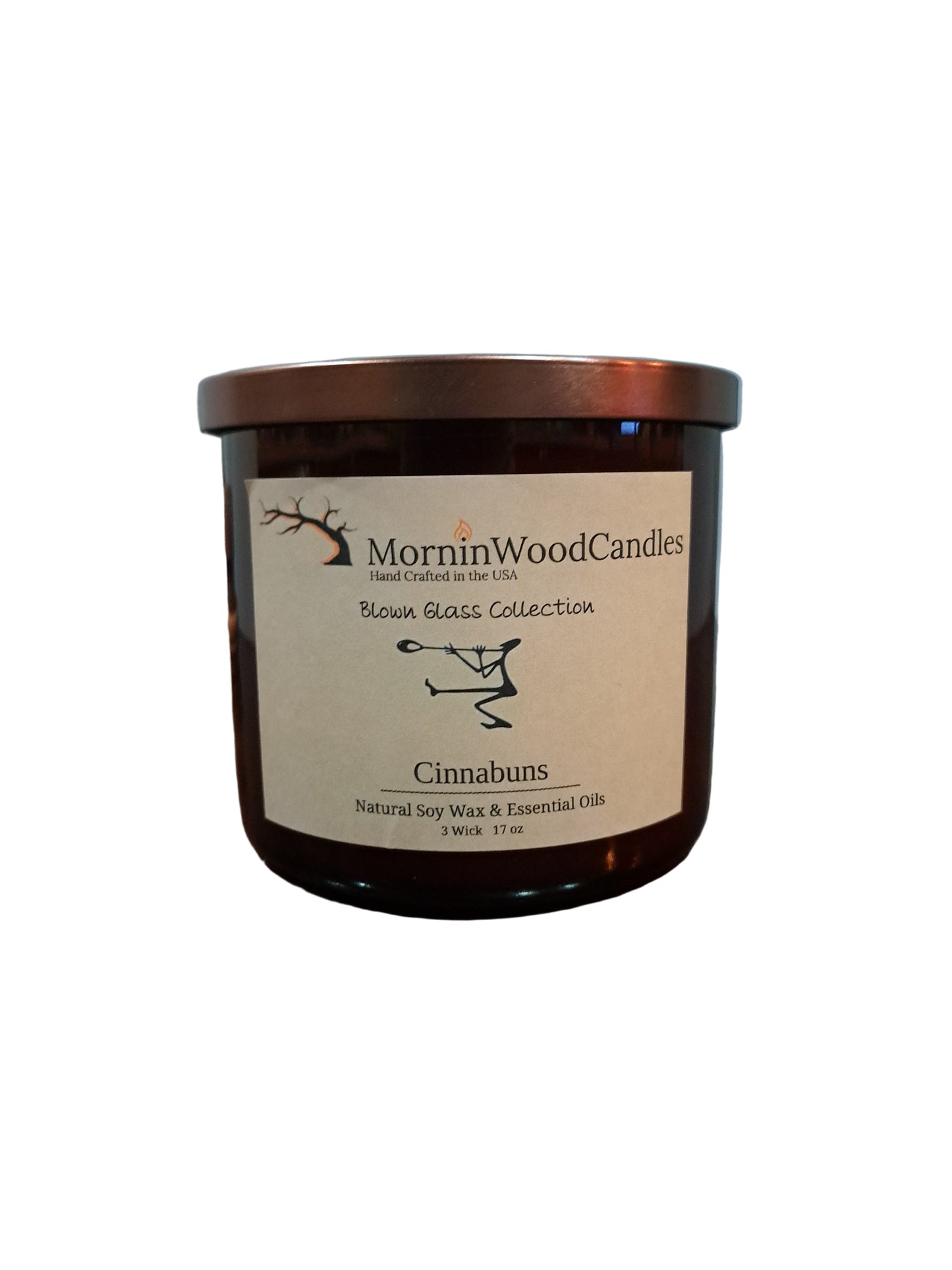 Cinnabuns - 3 Wick Blown Glass Collection