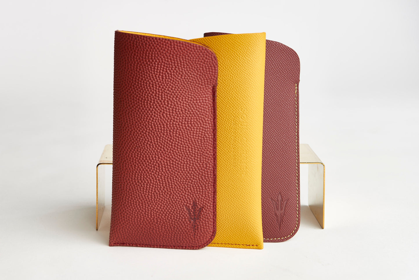 ๐ด ASU Maroon Epsom Leather Sunglass Case Holder