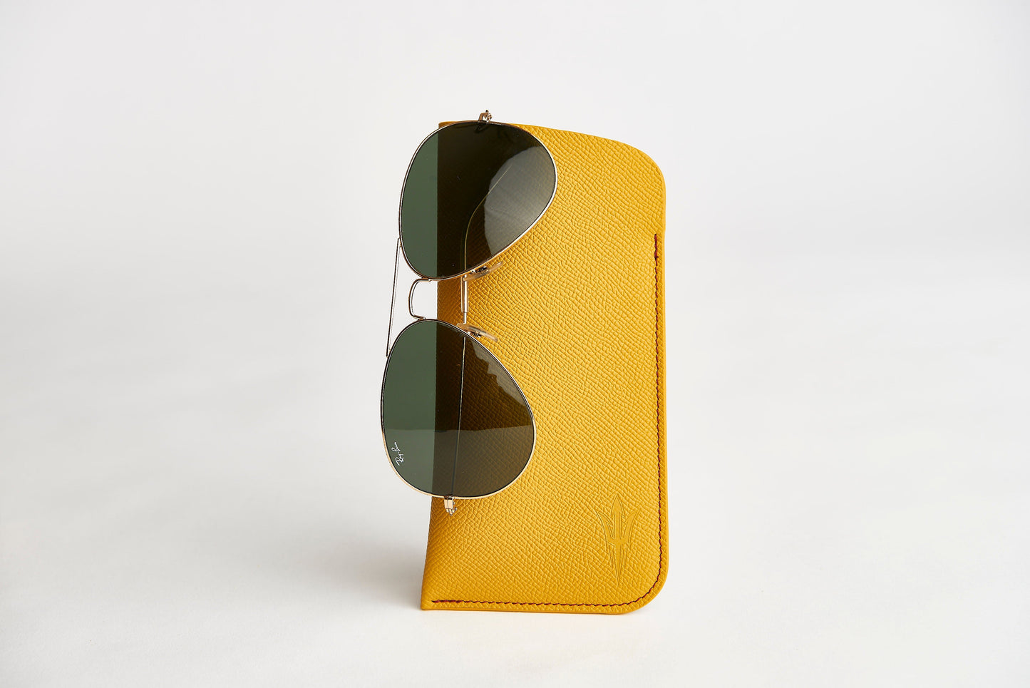 ๐ก ASU Gold Epsom Leather Sunglass Case Holder