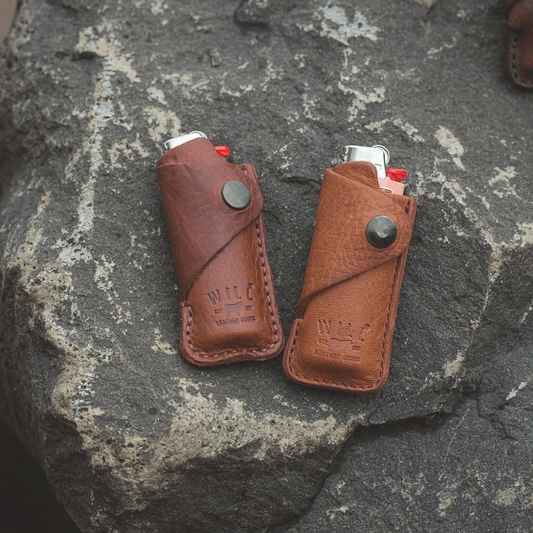 Leather Cover with Lighter