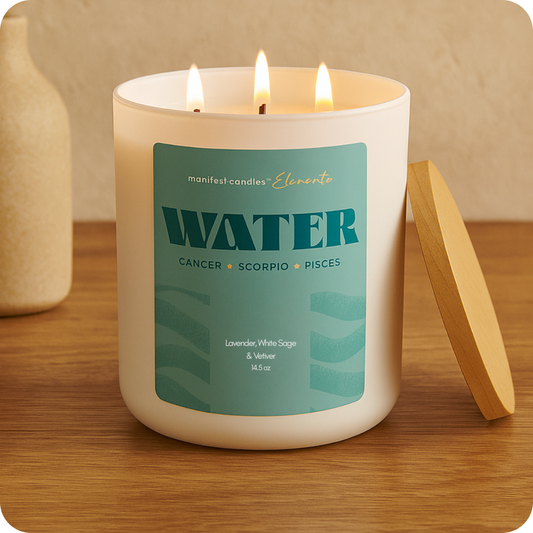 WATER Element - Large 3 Wick