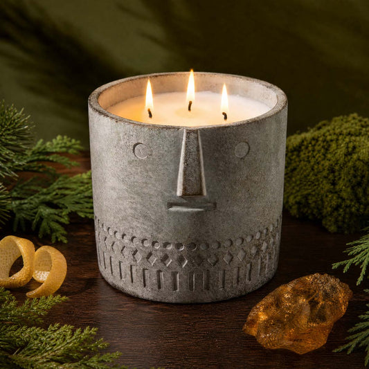 Bear Hug Stone Face Candle 27oz