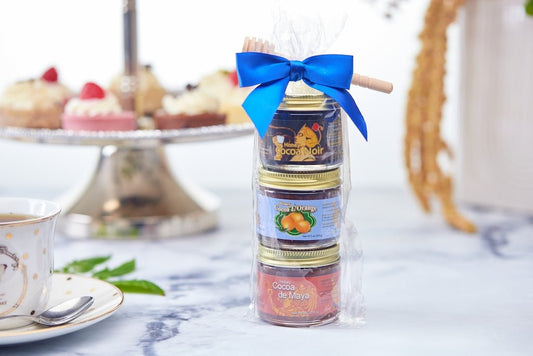 3-Flavor Honey Tea Mini Assortment – Organic Wellness Gift Set (3 x 3 oz)