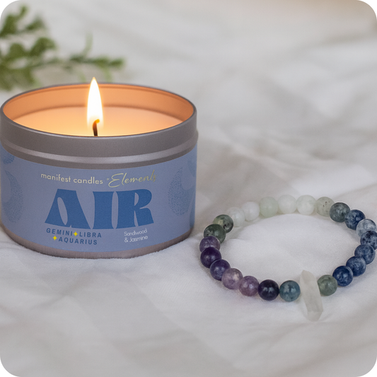 AIR Element w/ Healing CRYSTAL BRACELET