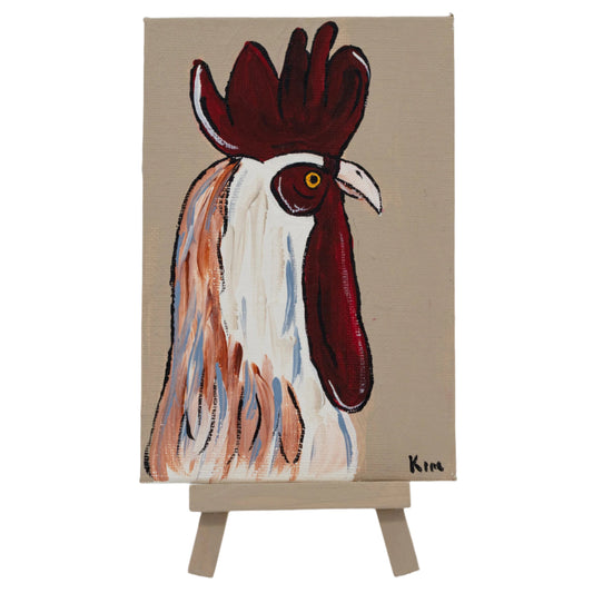 Joseph the Rooster | Easel Included | The Painted Attic