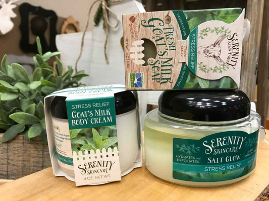 Stress Relief Exfoliating Scrub – Aromatherapy Salt Glow by Serenity Acres Farm™