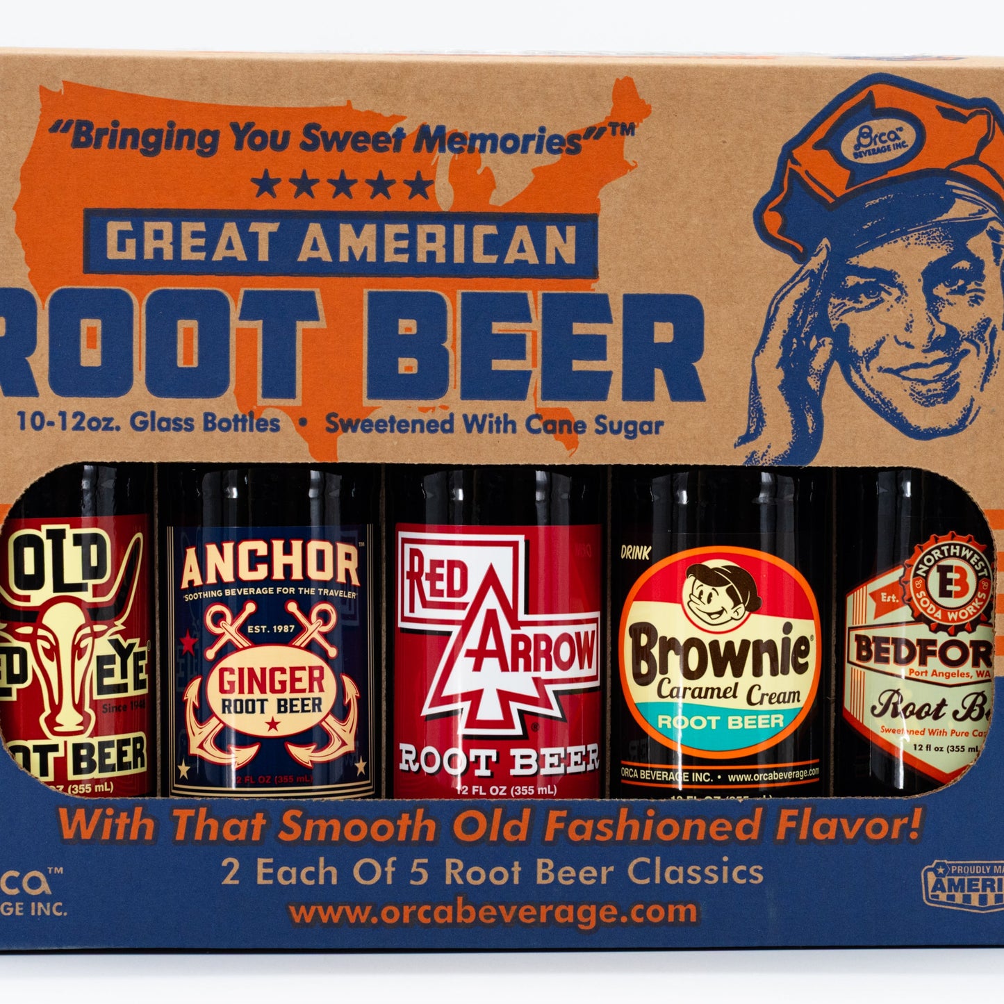 Great American Root Beer 10 Pack | 5 Flavors | Brenmar