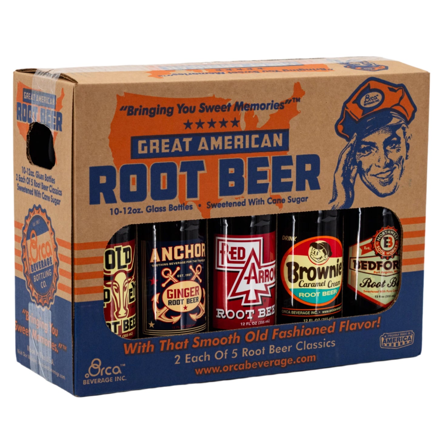 Great American Root Beer 10 Pack | 5 Flavors | Brenmar