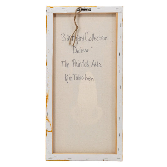 Delmar the Donkey | 10" x 20" | Canvas Painting | The Painted Attic