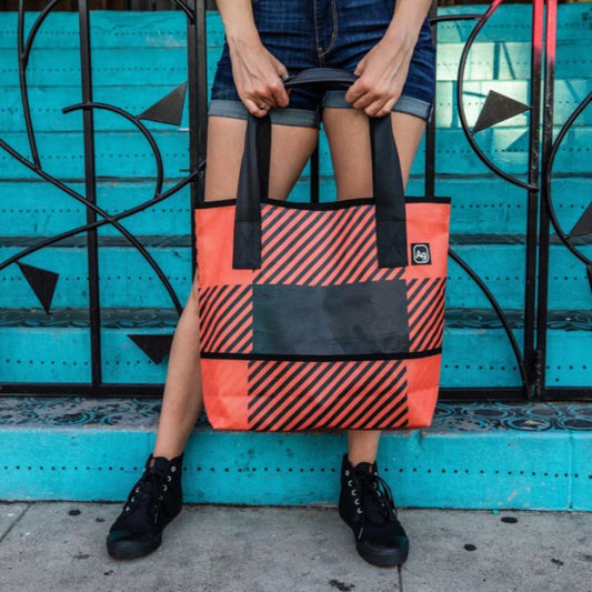 Ad Bag Upcycled Banner Tote