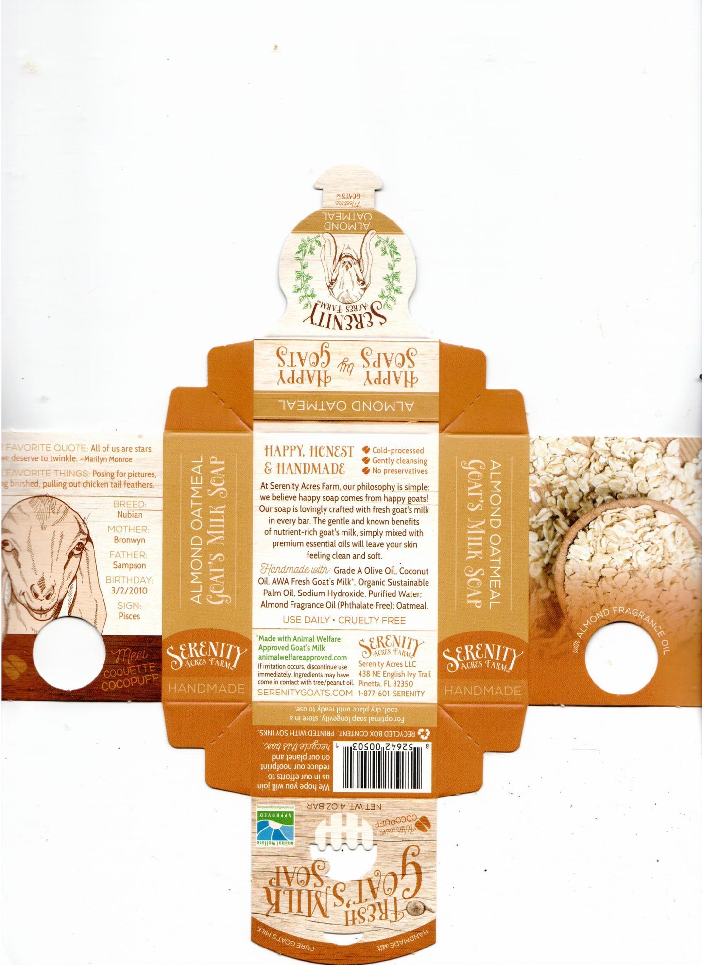 Goat's Milk Soap โ Almond Oatmeal