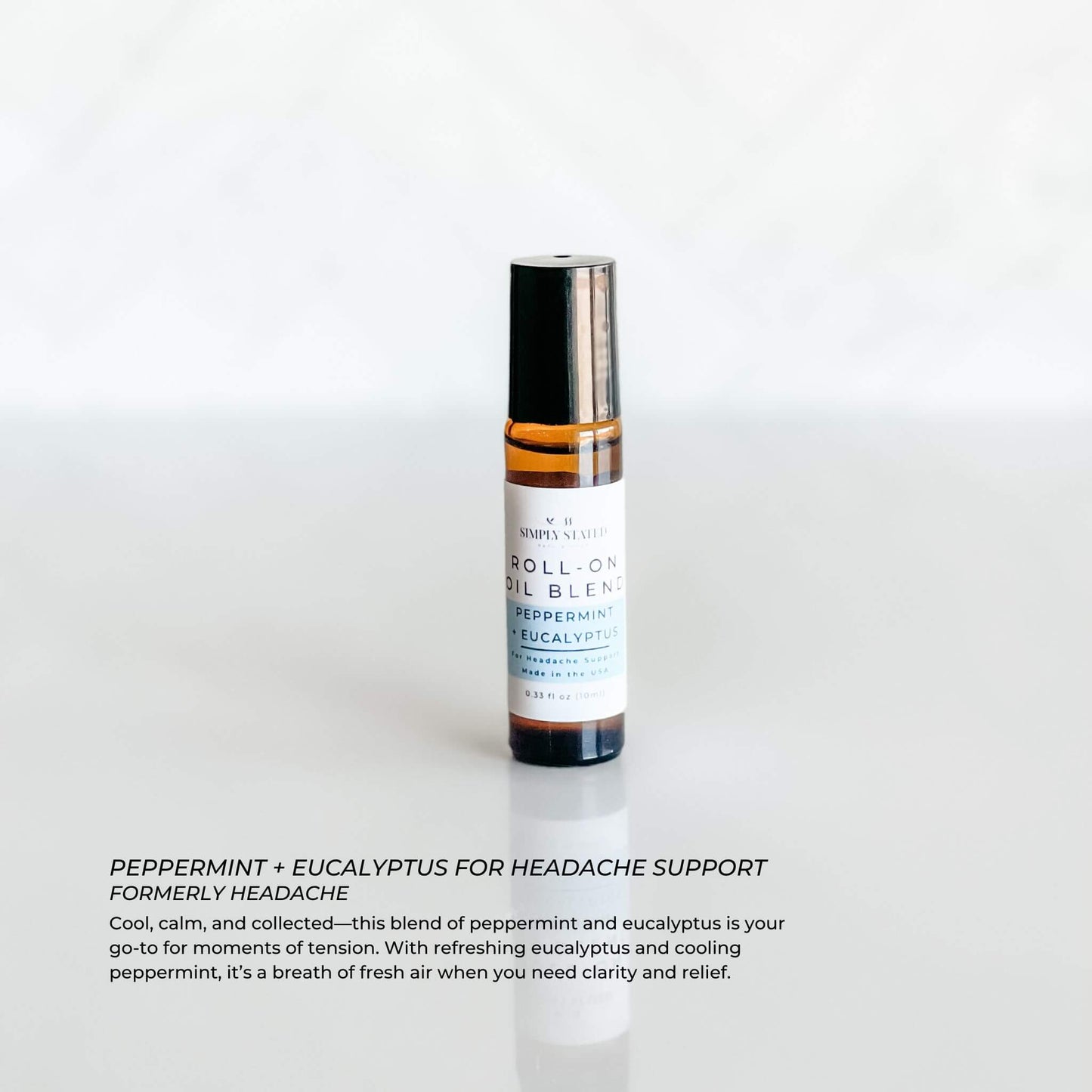 Aromatherapy Roll-On โ Stress Relief & Focus Essential Oil Blend