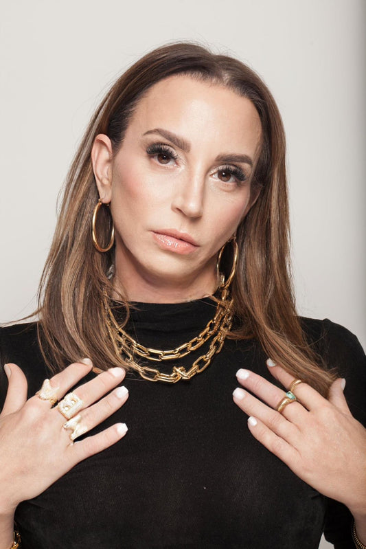 Athena Bold 18K Gold Hoop Earrings