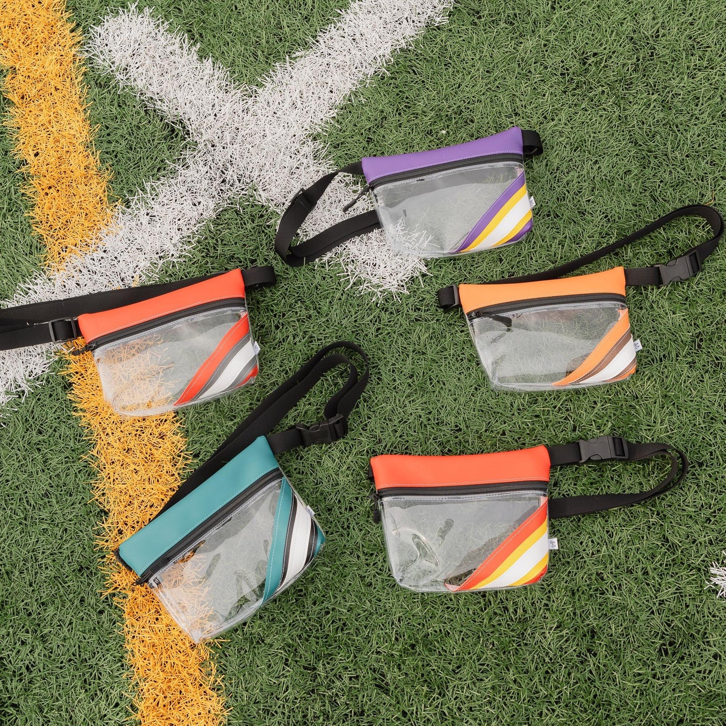 Football Stadium Clear Stripe Game Day Fanny Pack