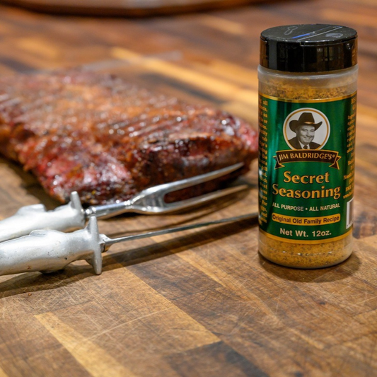 Jim Baldridge Secret Seasoning | 12 oz | Gluten Free | Baldridge Food Company