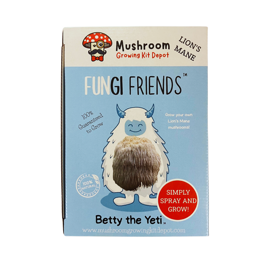 Betty the Yeti - Lion's Mane Mushroom Grow Kit - 5 LBS (with box)