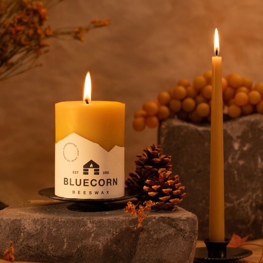 Pure Beeswax Pillar Candles