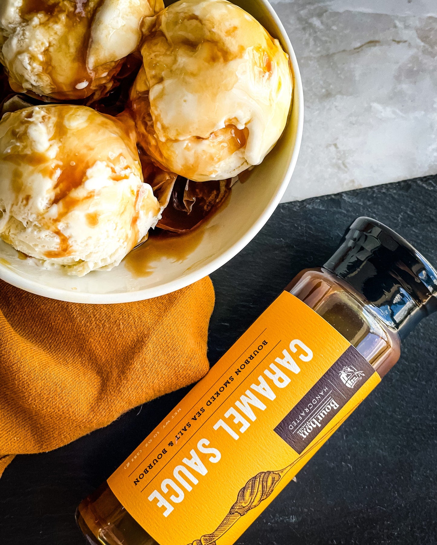 Caramel Sauce โ Bourbon Smoked Sea Salt & Bourbon