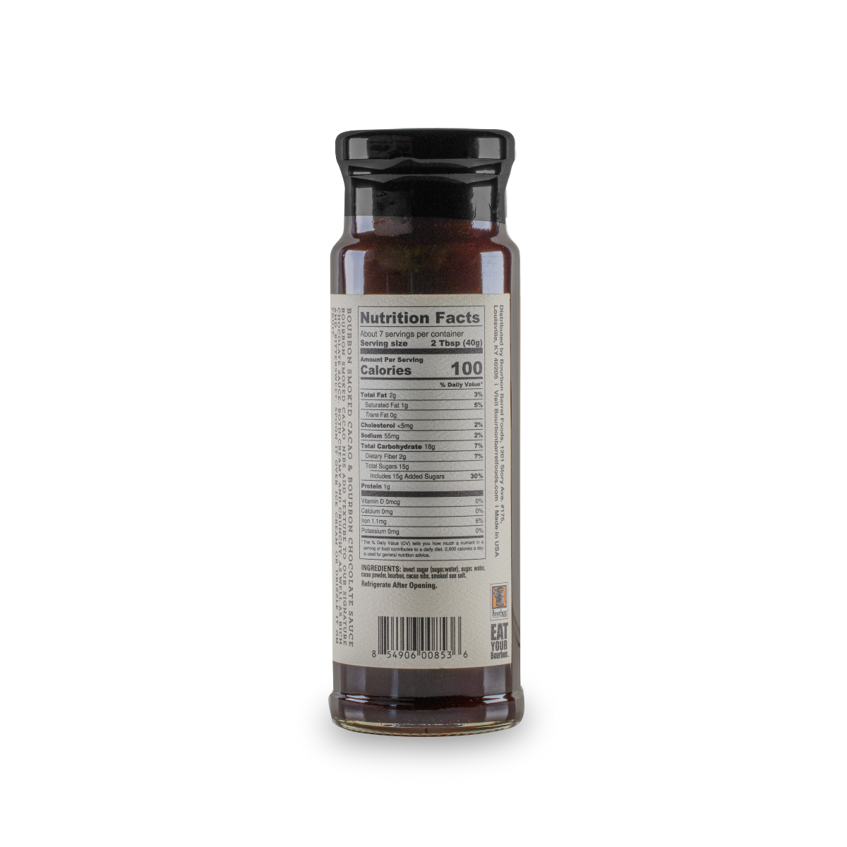 Chocolate Sauce โ Bourbon Smoked Cacao Nibs & Bourbon