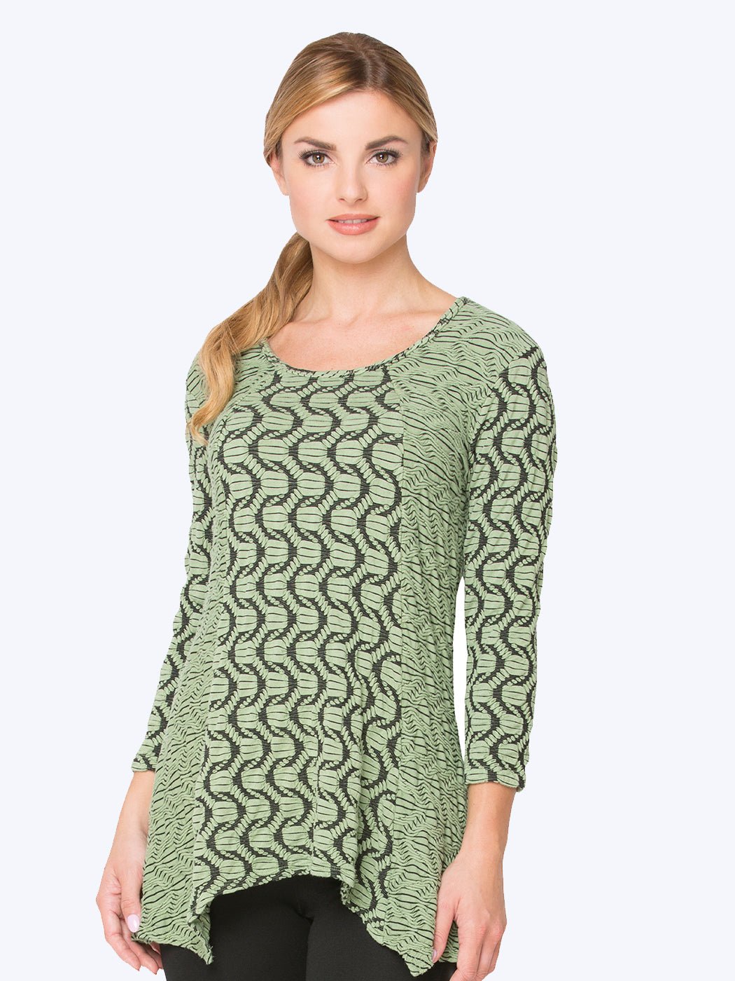 Tianello Innu Knit Jersey Jaquard "Aston" Tunic XS