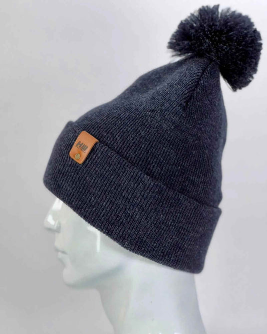 HAAKWEAR PomPom Beanie - Made in USA - Denim Blue