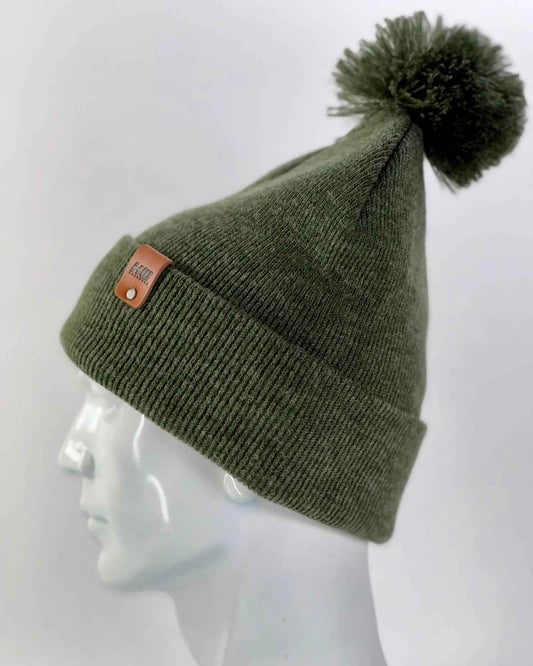 HAAKWEAR PomPom Beanie - Made in USA - Forest Green