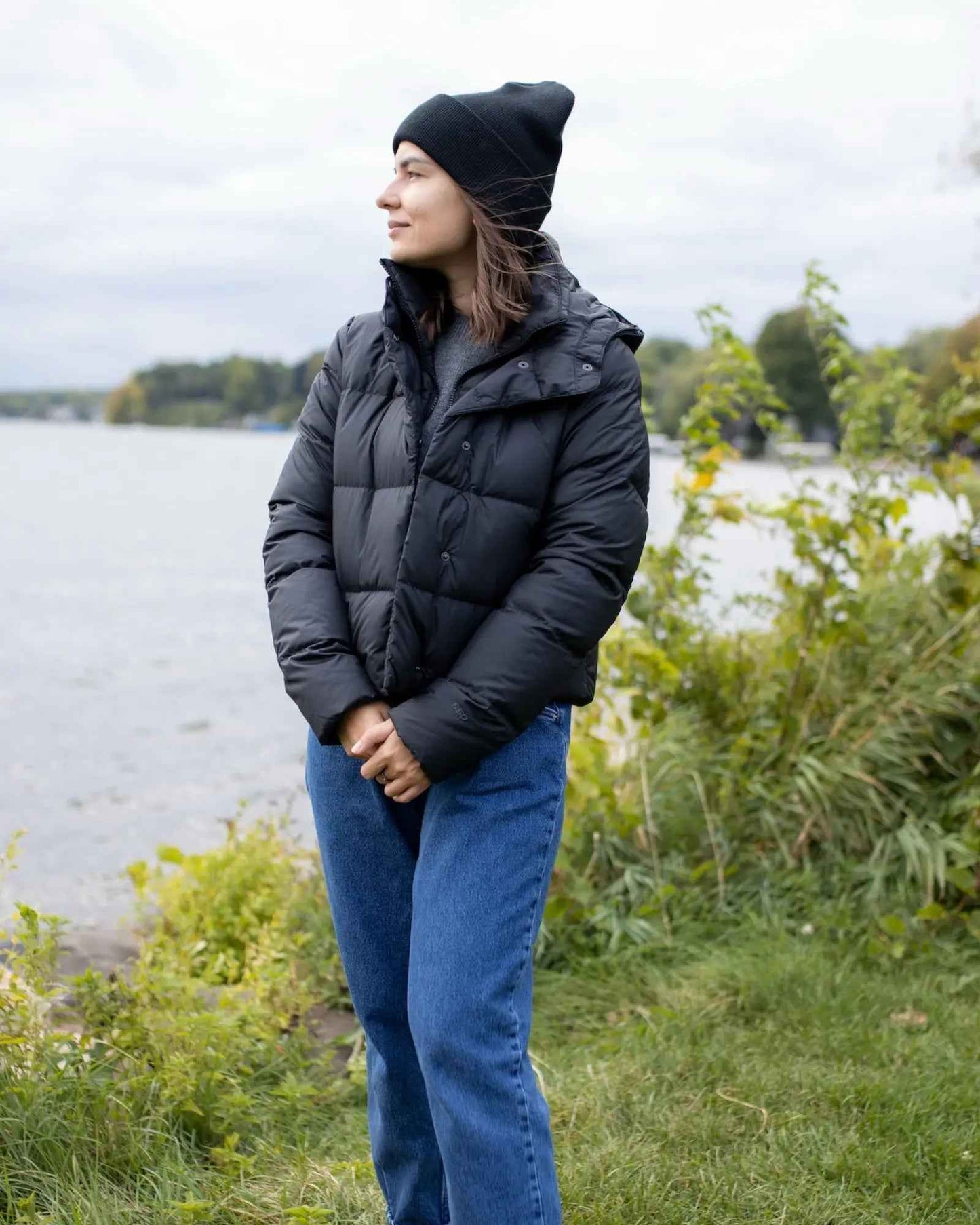 CS101 HAAKWEAR Traditional Silent Cuffed Beanie, Midnight Black
