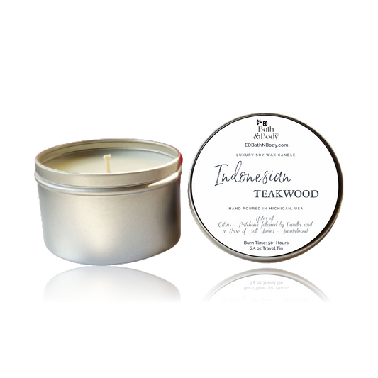 Indonesian Teakwood Luxury Soy Candle
