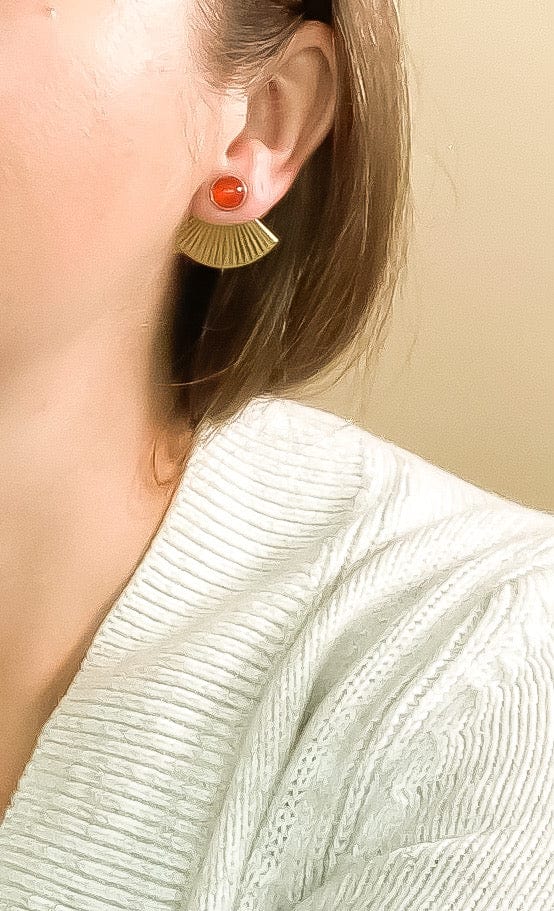 Pleat Jackets with Carnelian
