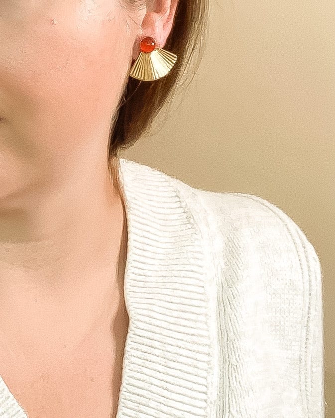 Pleat Jackets with Carnelian