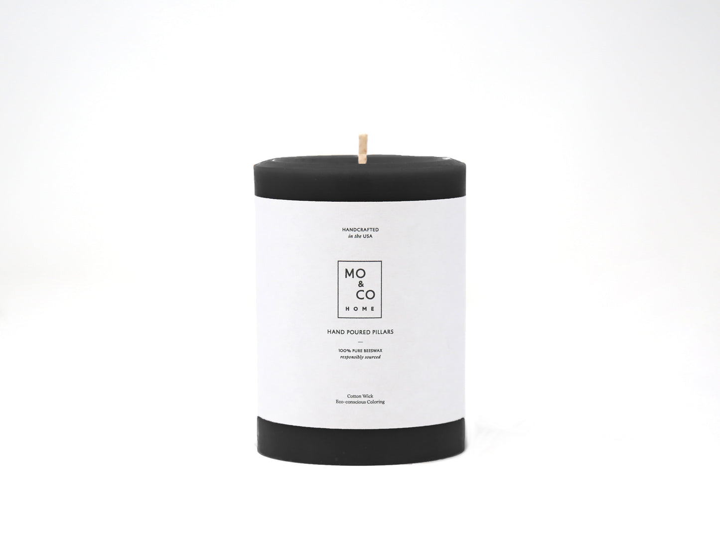 Charcoal | Beeswax Pillar Candle