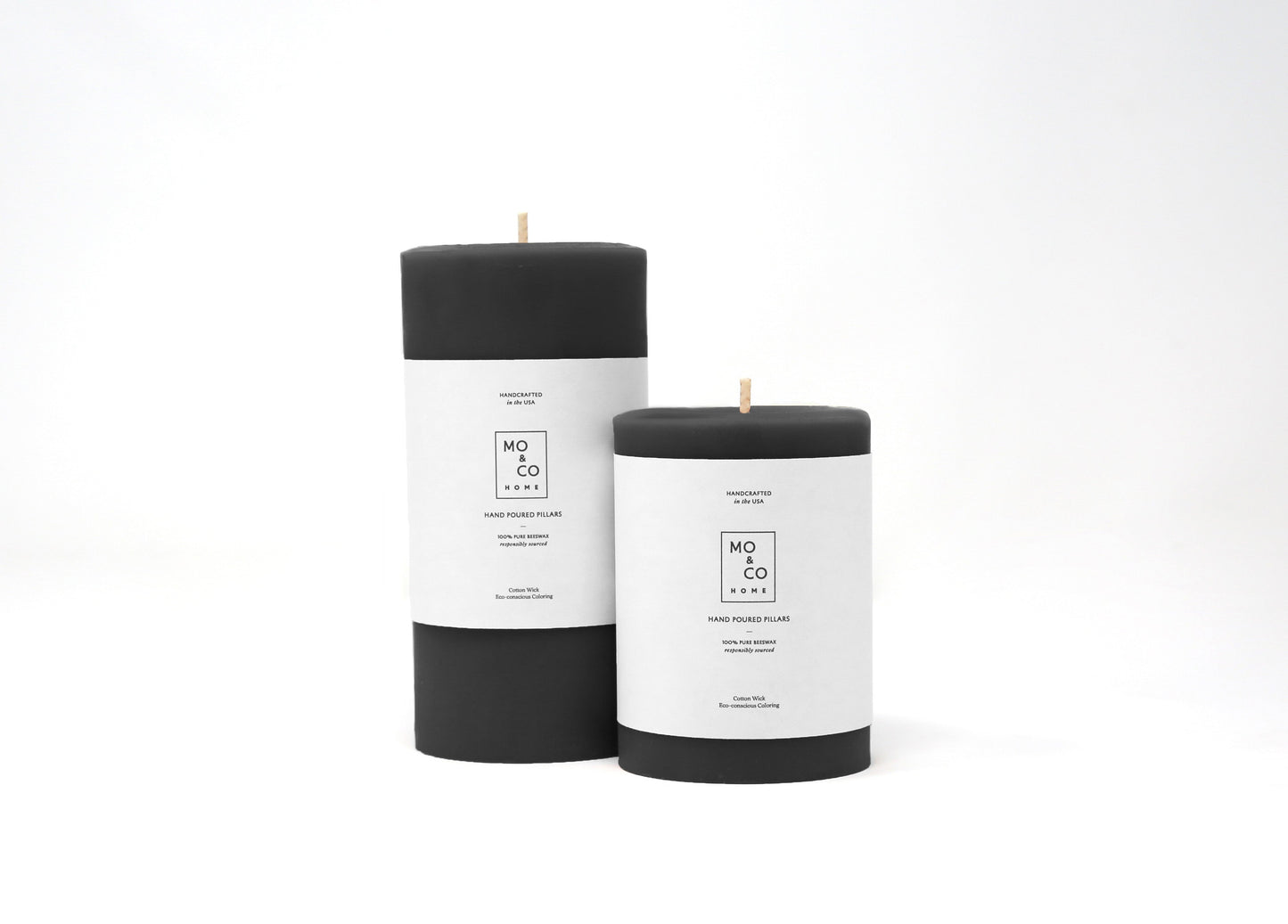 Charcoal | Beeswax Pillar Candle