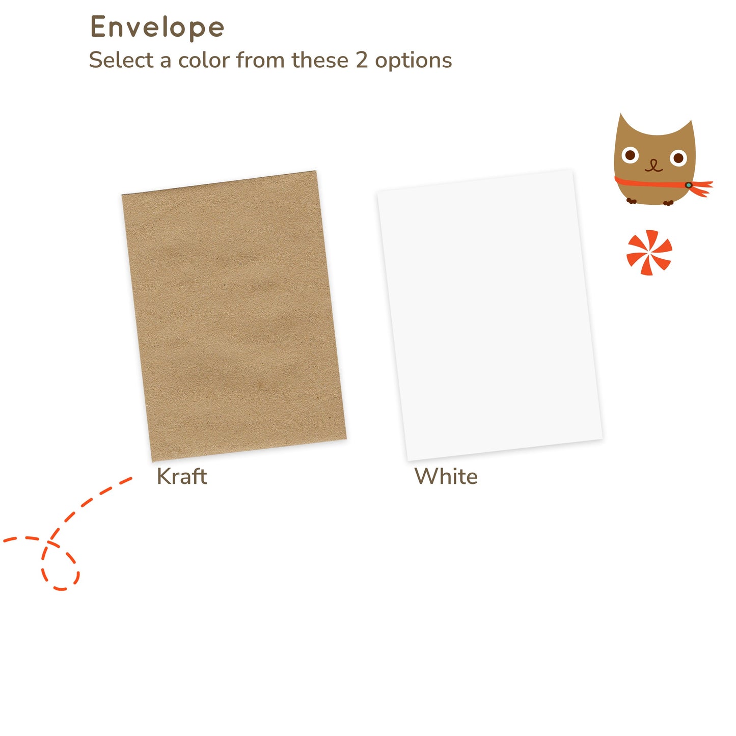 Joyful Dots Custom Folded Paper Holiday Card