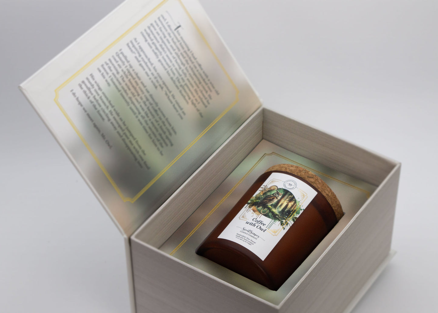 Coffee with Owl | Scented Soy Wax Candle