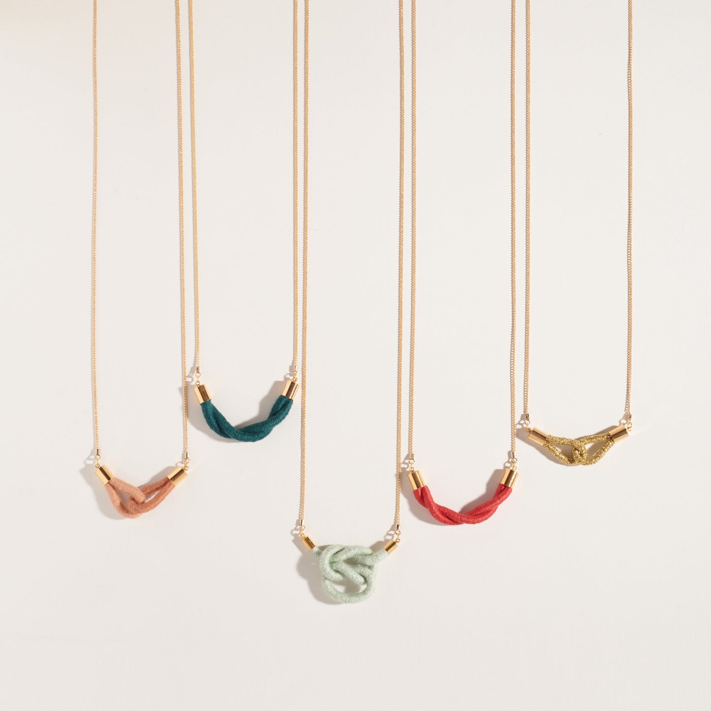 Twist Fiber + Chain Necklace