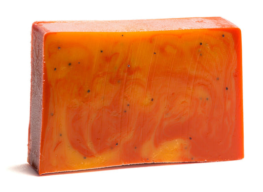 CRANBERRY ORANGE POPPY SEED SOAP SLICE 5 oz.