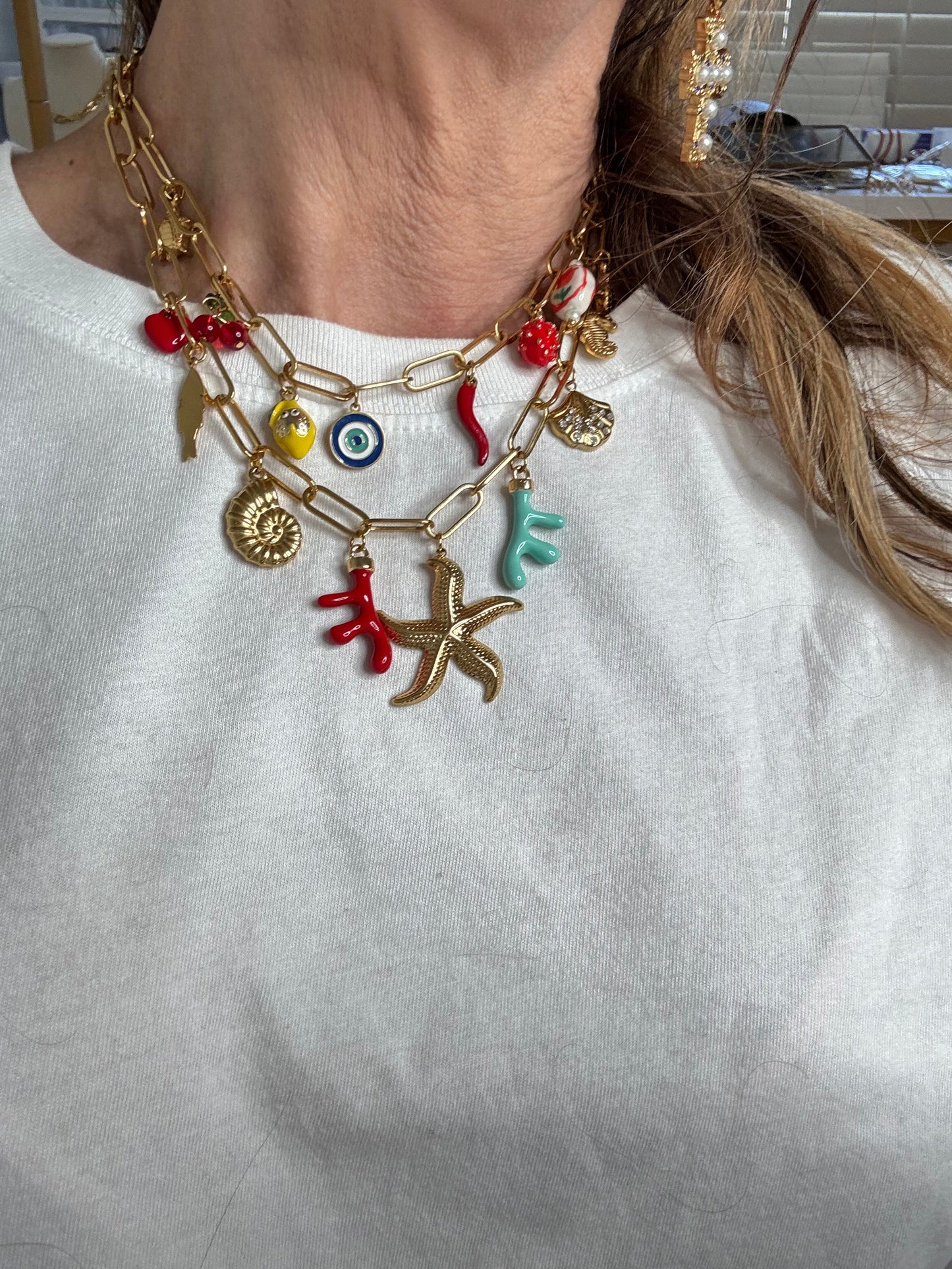 Beach Vibes Charm Necklace