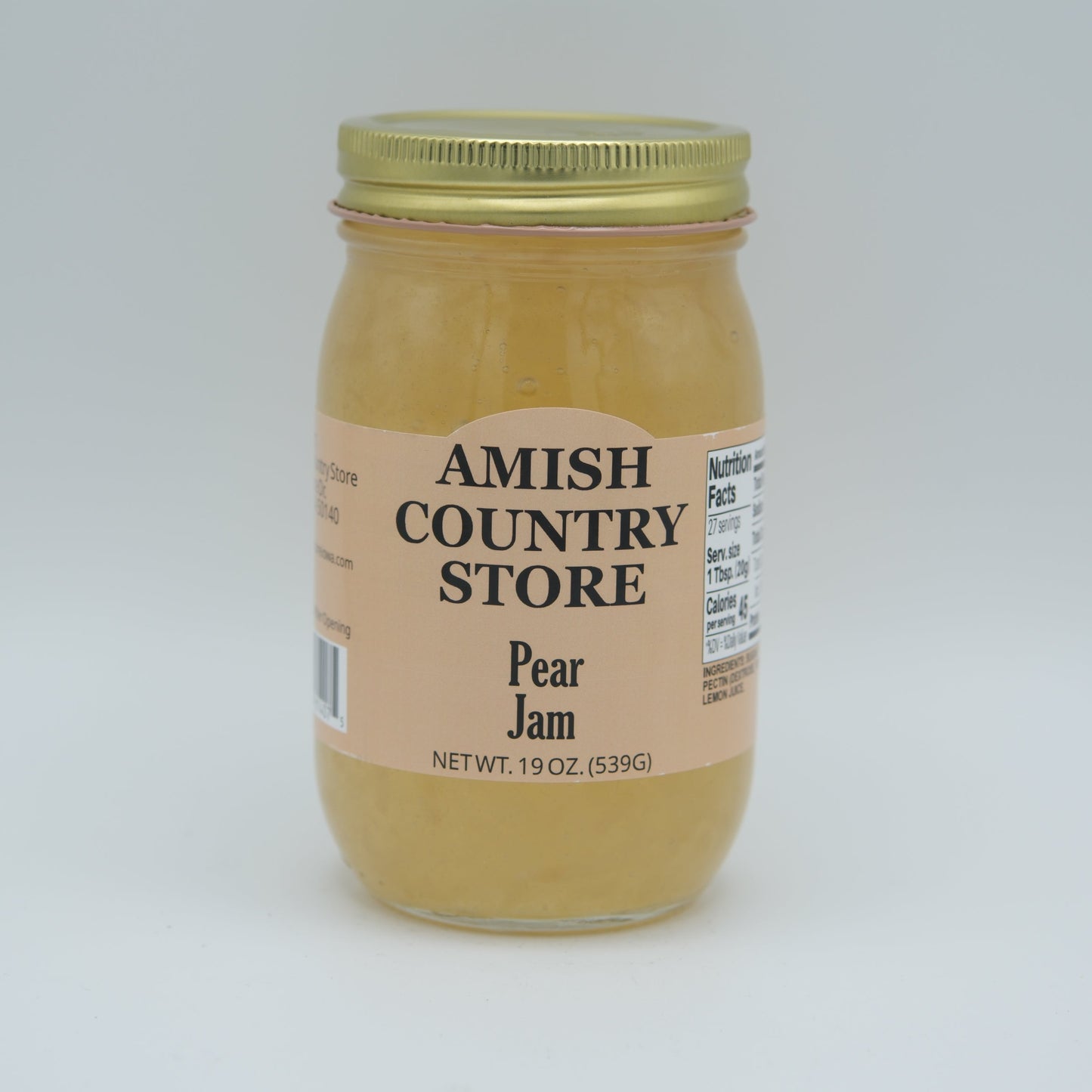 Pear Jam | Light Old-Fashioned Fruit Spread | 19 oz