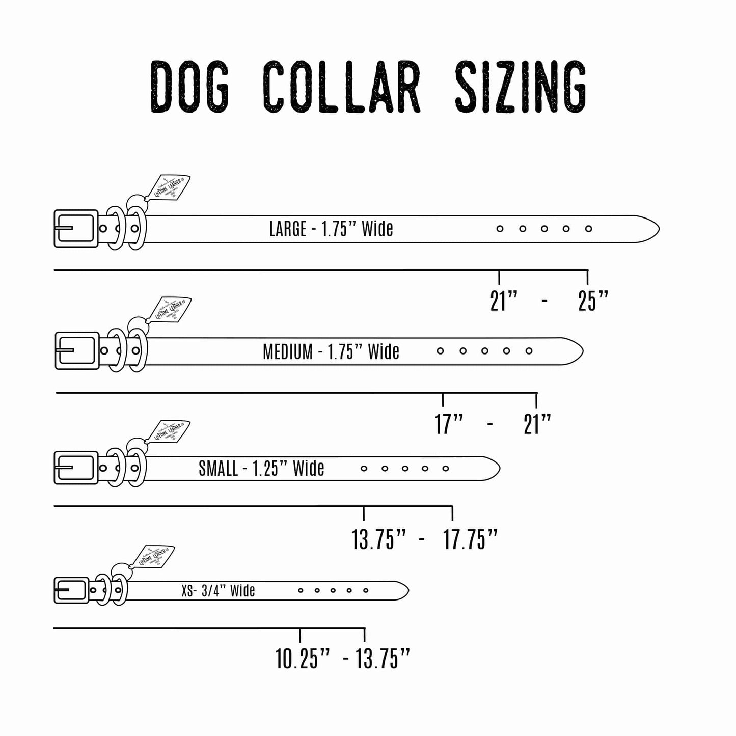 Leather Dog Collar - Classic All for American