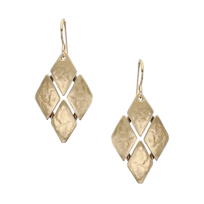 Diamond Grid Wire Earring