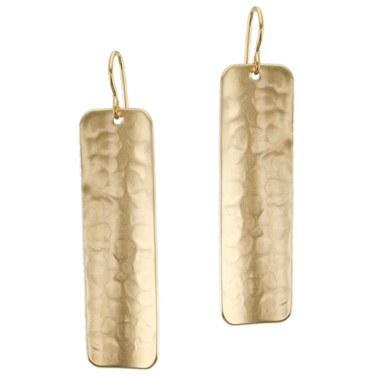 Large Rounded Rectangle Wire Earrings