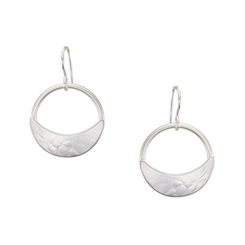 Crescent Hoop Wire Earrings